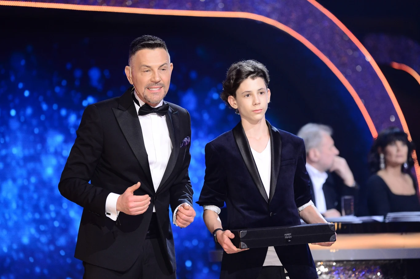 Krzysztof Ibisz z synem Vincentem