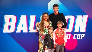 Shakira i Gerard Pique z synami w październiku 2021 r.