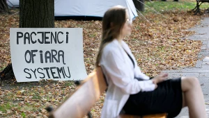 Polski system opieki zdrowotnej kuleje. Na zdj. protest młodych lekarzy. Zdj. ilustracyjne