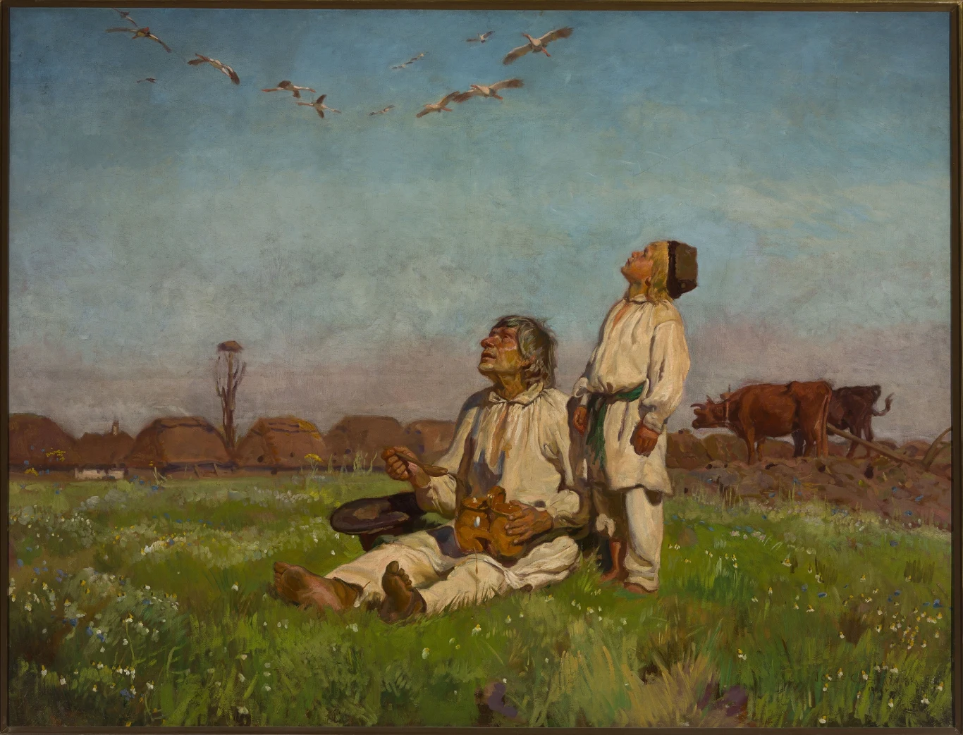Bociany w polskiej kulturze kojarzono przede wszystkim z obrazem wsi. Najsławniejszym tego przykładem jest obraz Józefa Chełmońskiego nazwany...Bociany Bociany w polskiej kulturze kojarzono przede wszystkim z obrazem wsi. Najsławniejszym tego przykładem jest obraz Józefa Chełmońskiego nazwany...Bociany