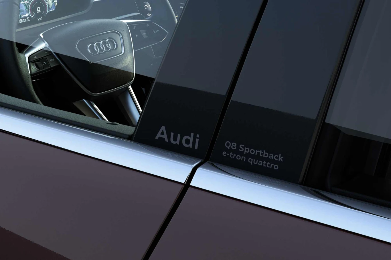Audi Q8 e-tron zyskało oznaczenie na ramach drzwi