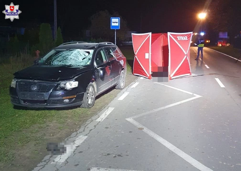 Do wypadku w Głusku Dużym Kolonii doszło poza obszarem zabudowanym. Wiadomo, że pieszy nie posiadał elementów odblaskowych