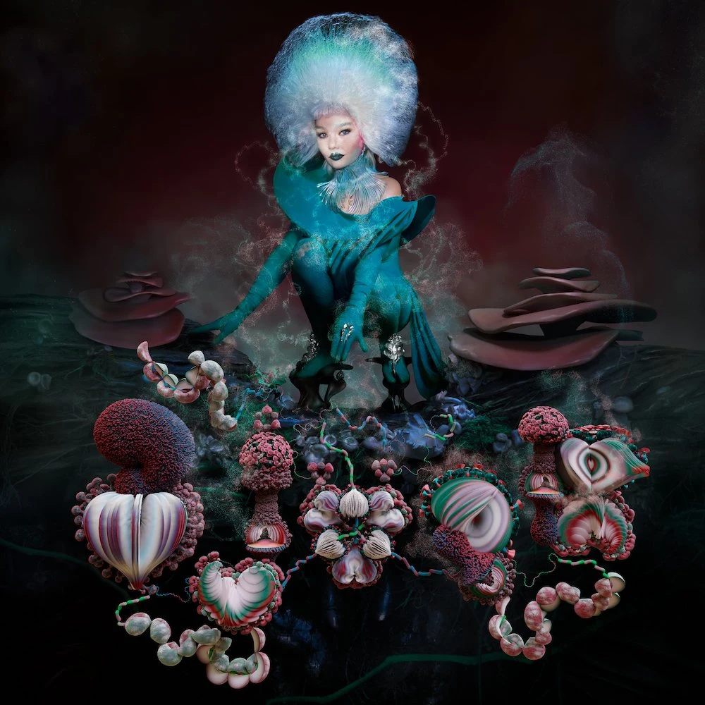 Björk na okładce płyty "Fossora" Björk na okładce płyty "Fossora"