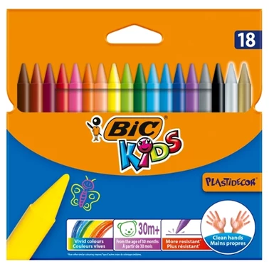 BiC Kids Plastidecor Kredki świecowe 18 sztuk - 0