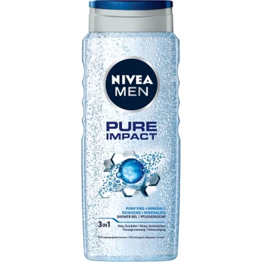 Nivea MEN Pure Impact ŻEL POD Prysznic 500 ml - 0