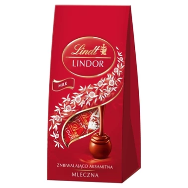 Lindt Lindor Praliny z czekolady mlecznej z nadzieniem 100 g - 1