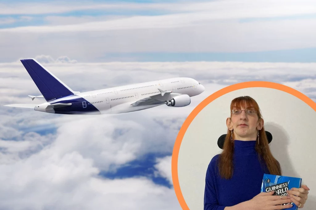 Najwyższa kobieta świata spełniła swoje marzenie i wybrała się w podróż samolotem