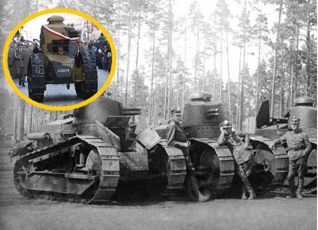 Pierwszy w polskiej armii  czołg Renault FT-17 w 1919 zrobił z nas czwartą potęgę pancerną świata 