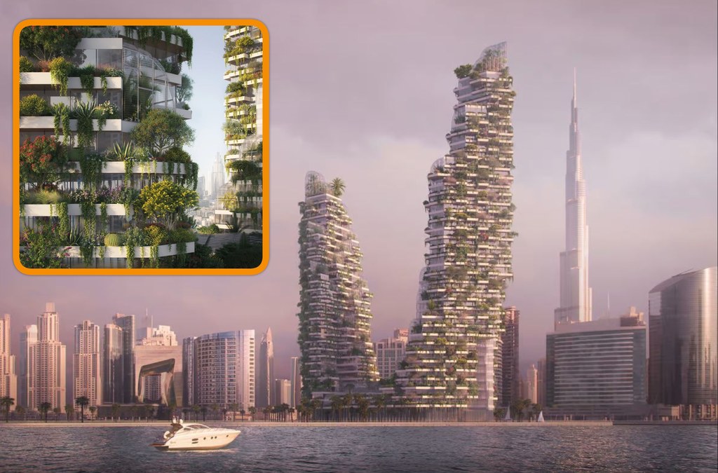 Cień i roślinność dla mieszkańców i jednocześnie obniżone zapotrzebowanie energetyczne. Oto Vertical Forest w Dubaju