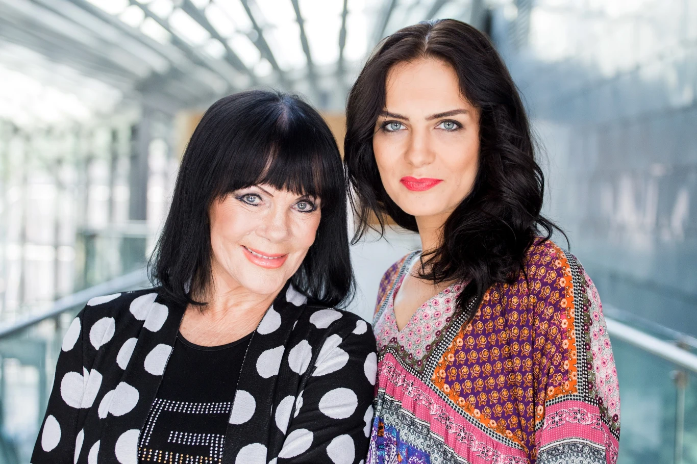 Izabela Skrybant z córką Kasią