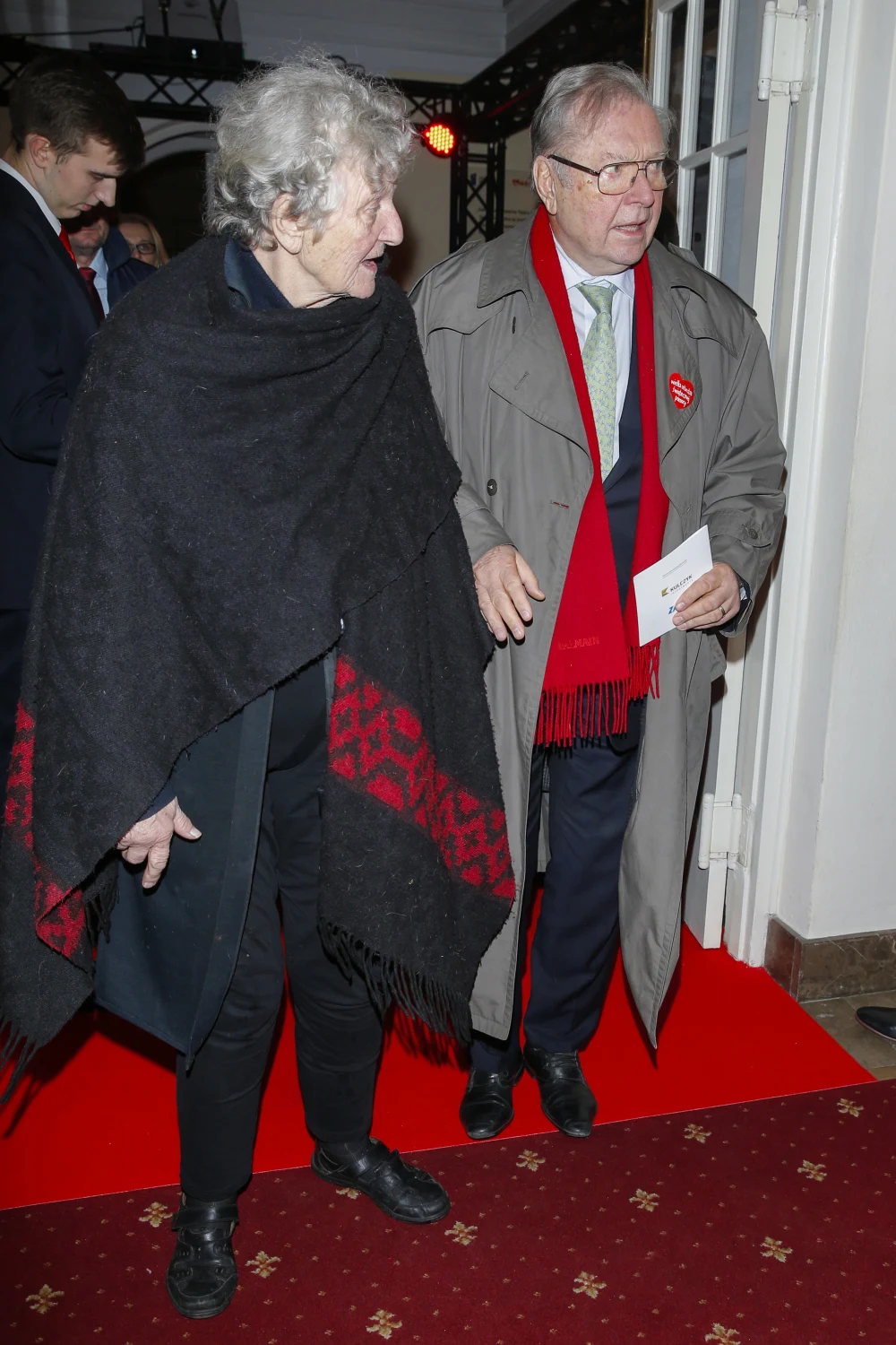 Krzysztof Zanussi z żoną Krzysztof Zanussi z żoną