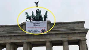 Aktywistki klimatyczne weszły na Bramę Brandenburską