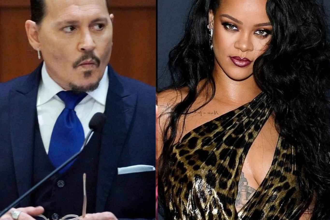 Depp w pokazie Rihanny /Dimitrios Kambouris /Getty Images Depp w pokazie Rihanny /Dimitrios Kambouris /Getty Images