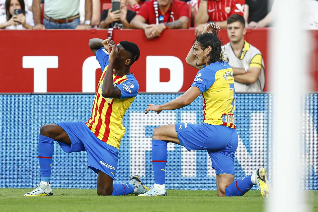 Edinson Cavani w barwach Valencia CF