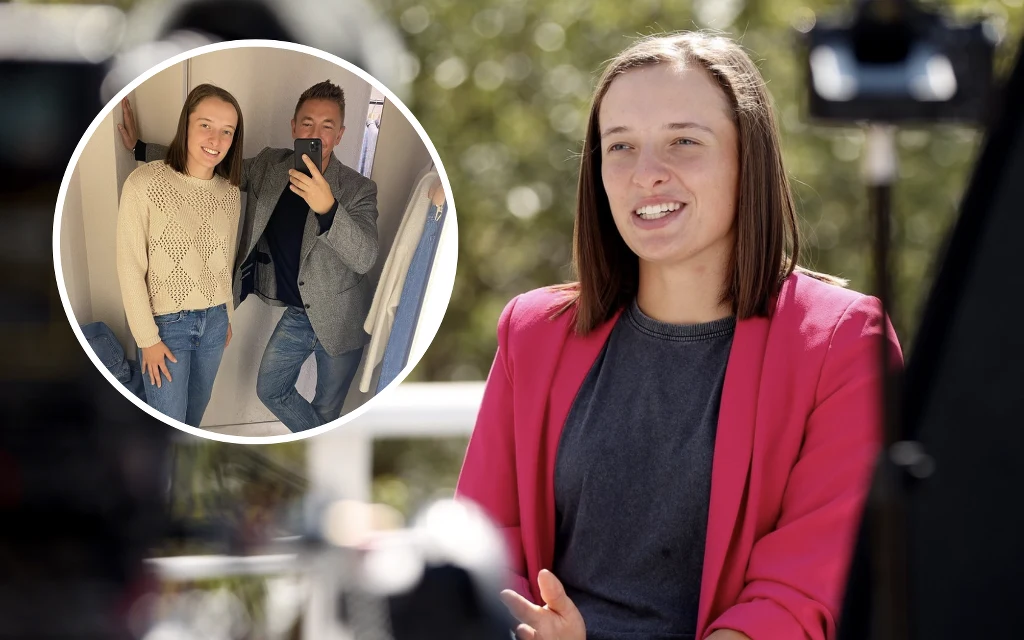 Iga Świątek odwiedziła butik Łukasza Jemioła w Warszawie Iga Świątek odwiedziła butik Łukasza Jemioła w Warszawie