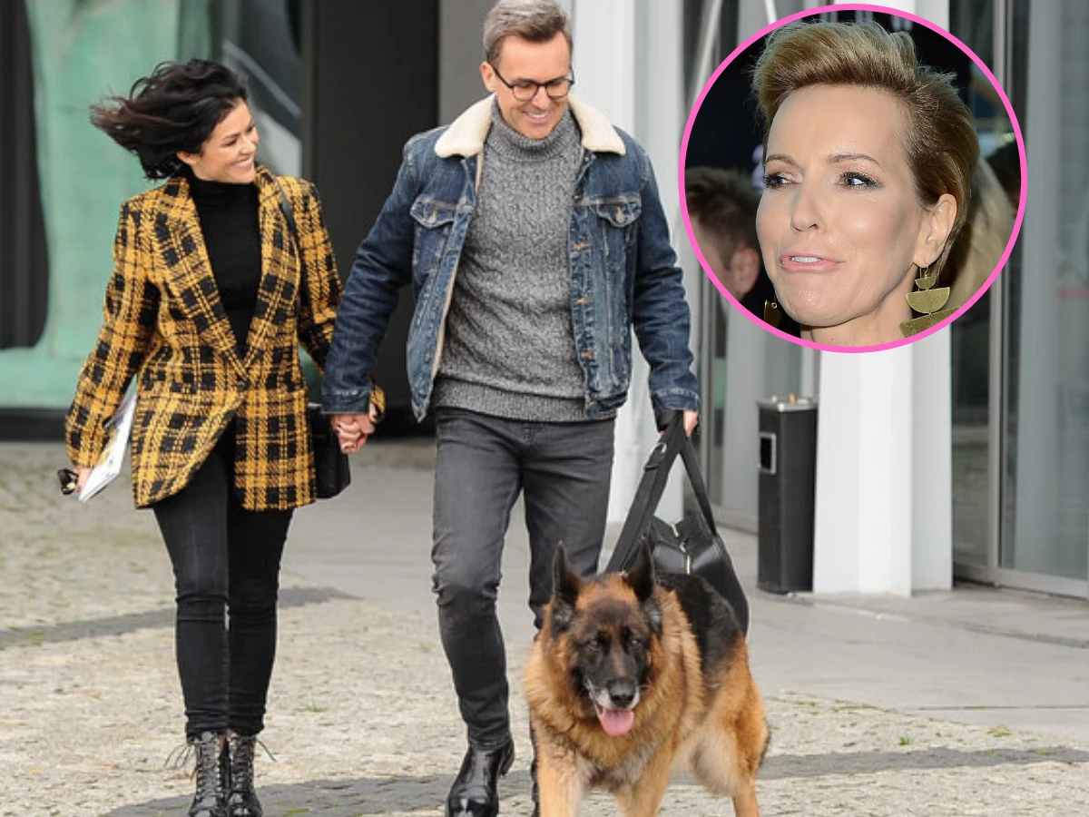 Cichopek, Kurzajewski, Smaszcz i pies Bono Cichopek, Kurzajewski, Smaszcz i pies Bono