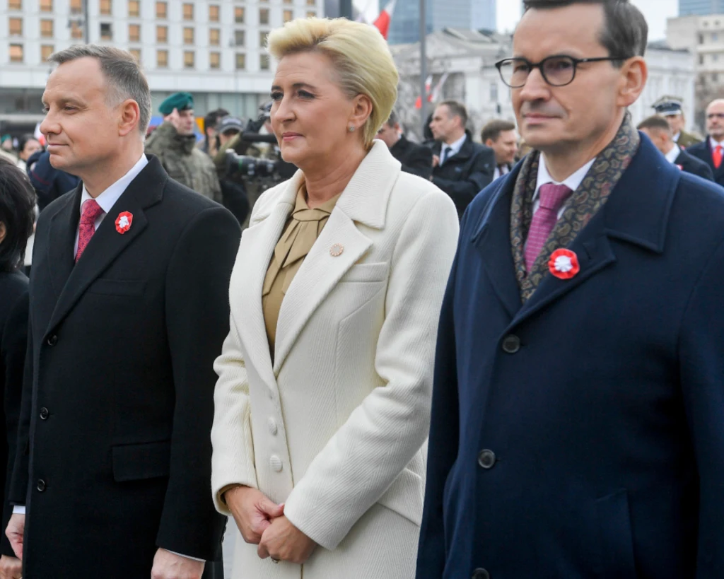 Agata Duda na obchodach Święta Niepodległości