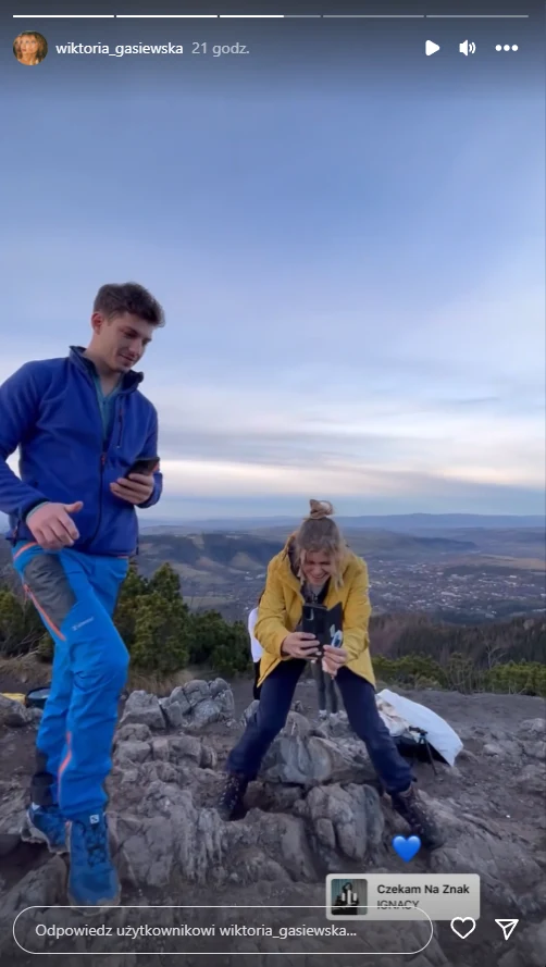 Jasper Sołtysiewicz na instagramie Wiktorii Gąsiewskiej