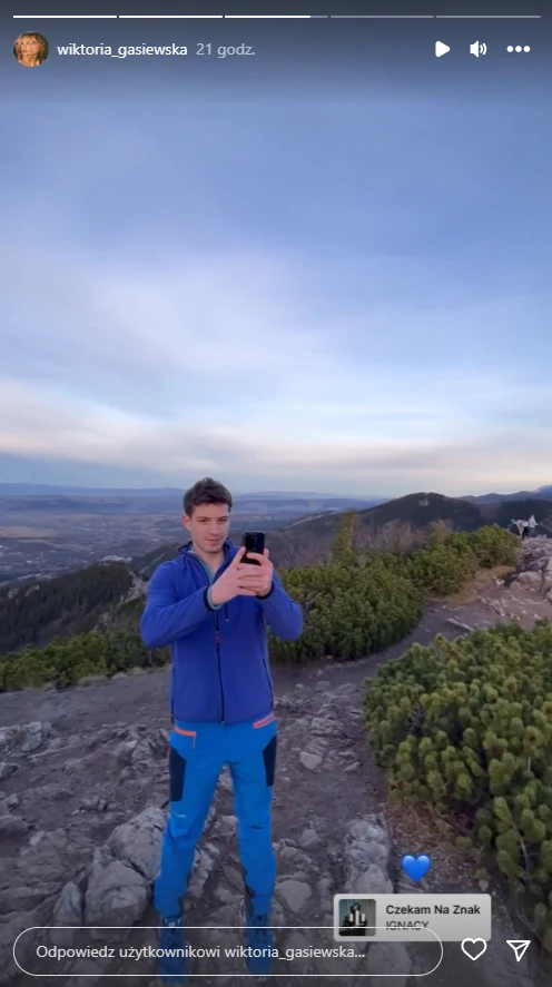 Jasper Sołtysiewicz na instagramie Wiktorii Gąsiewskiej