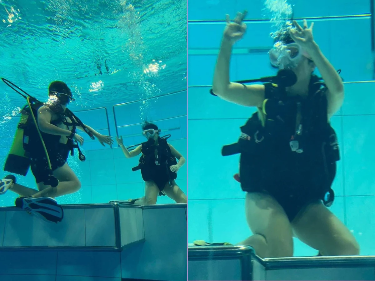 Katarzyna Cichopek uczy się nurkować dla syna Katarzyna Cichopek uczy się nurkować dla syna