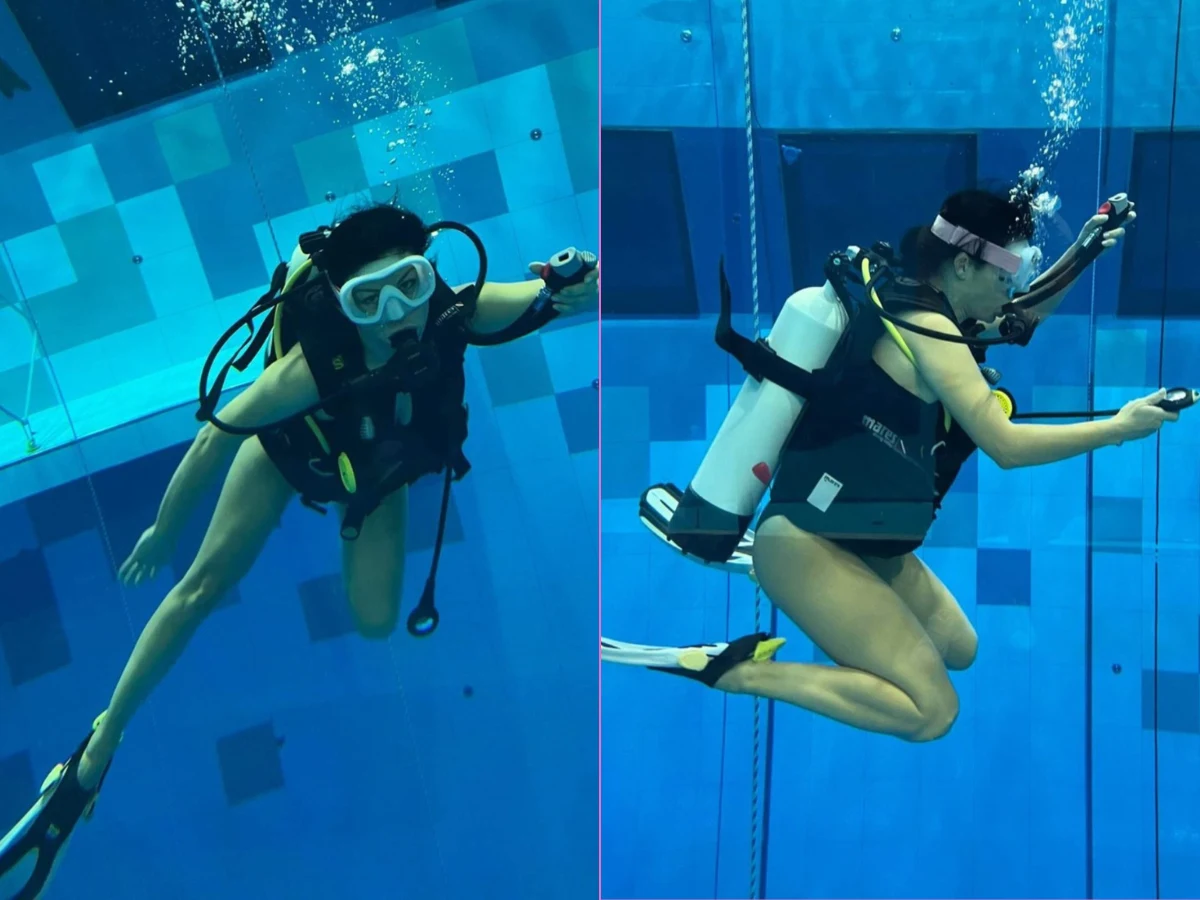 Katarzyna Cichopek uczy się nurkować dla syna Katarzyna Cichopek uczy się nurkować dla syna