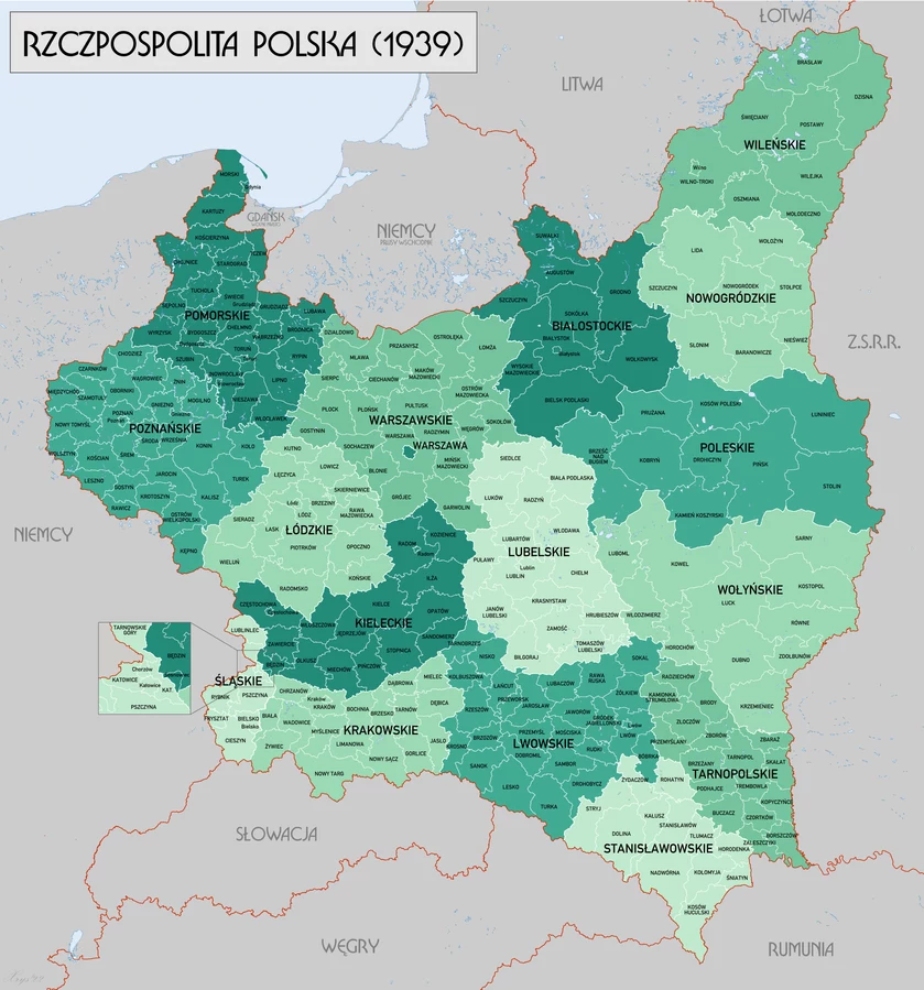 Granice w 1939 roku Granice w 1939 roku