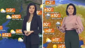 Internauci zauważyli subtelną różnicę w mapkach pogodowych propagandowej rosyjskiej  telewizji NTV