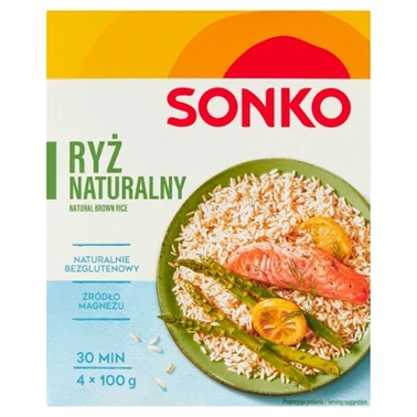 Sonko Ryż naturalny 400 g (4 x 100 g) - 1