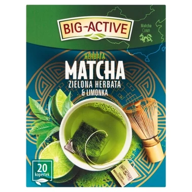 Big-Active Herbata matcha zielona herbata & limonka 30 g (20 x 1,5 g) - 0