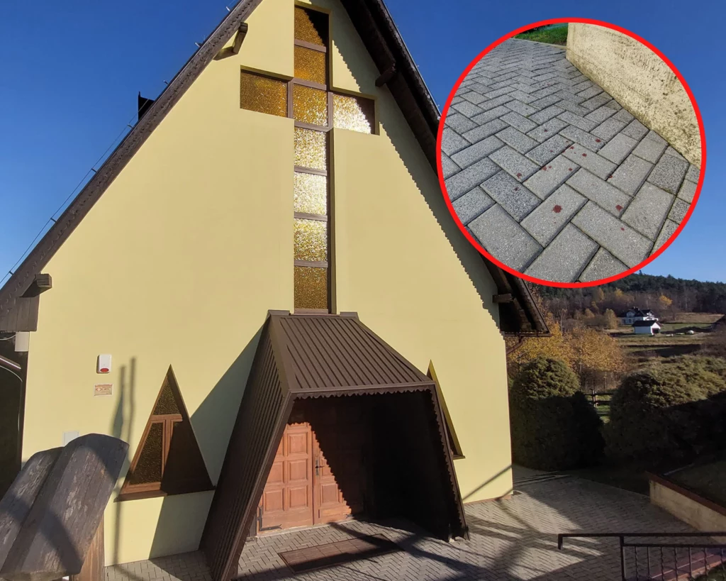 Kaplica na Chełmie, gdzie doszło do ataku Kaplica na Chełmie, gdzie doszło do ataku