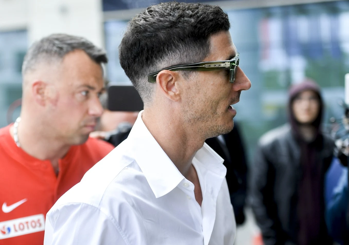 Robert Lewndowski podczas zgrupowania kadry