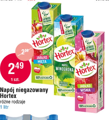 Hortex Napój jabłko rabarbar 1 l