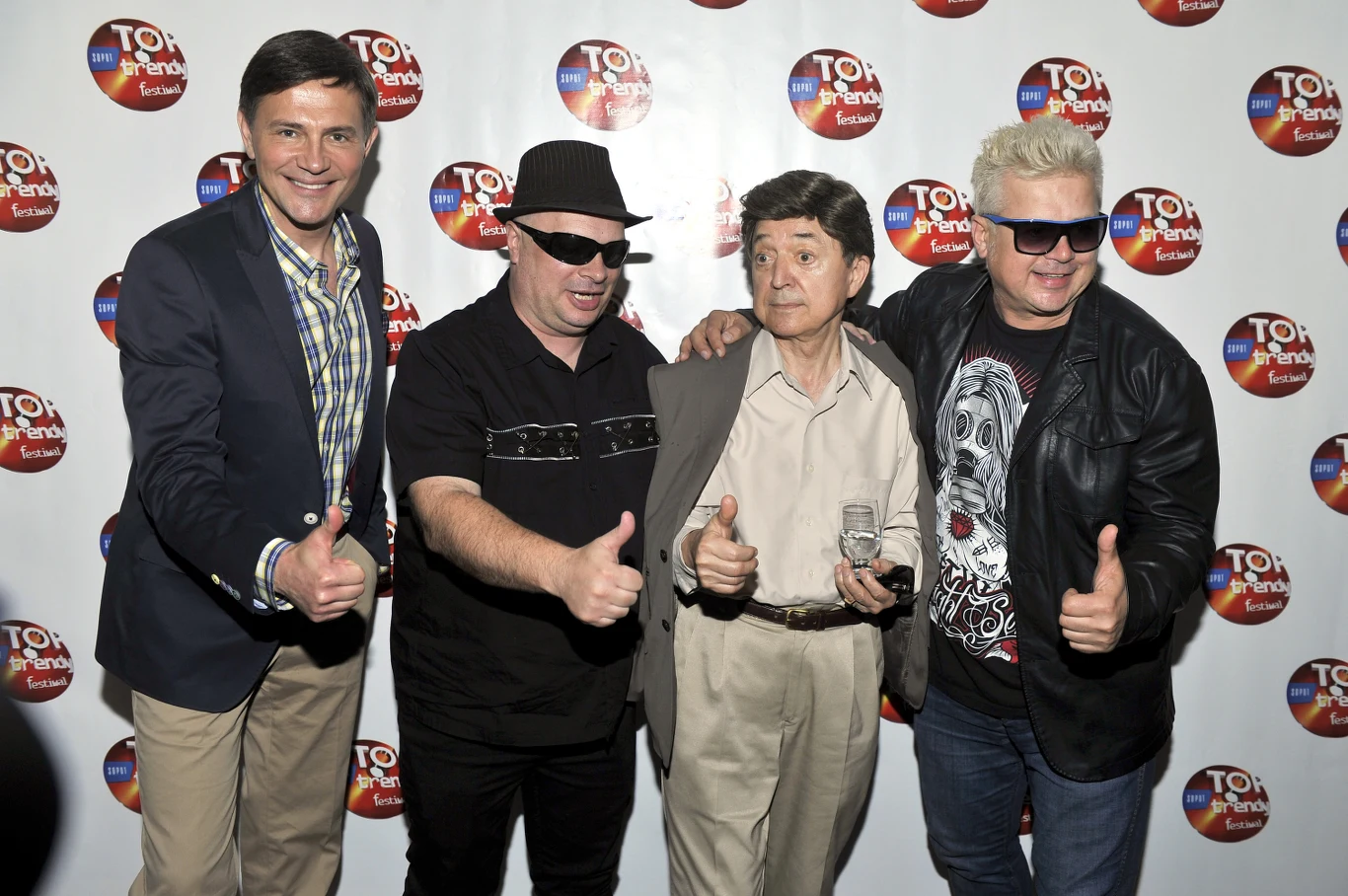 Krzysztof Ibisz, Krzysztof Skiba, Jerzy Połomski i Dżej Dżej (Big Cyc) - konferencja przed Festiwalem TOPtrendy 2013