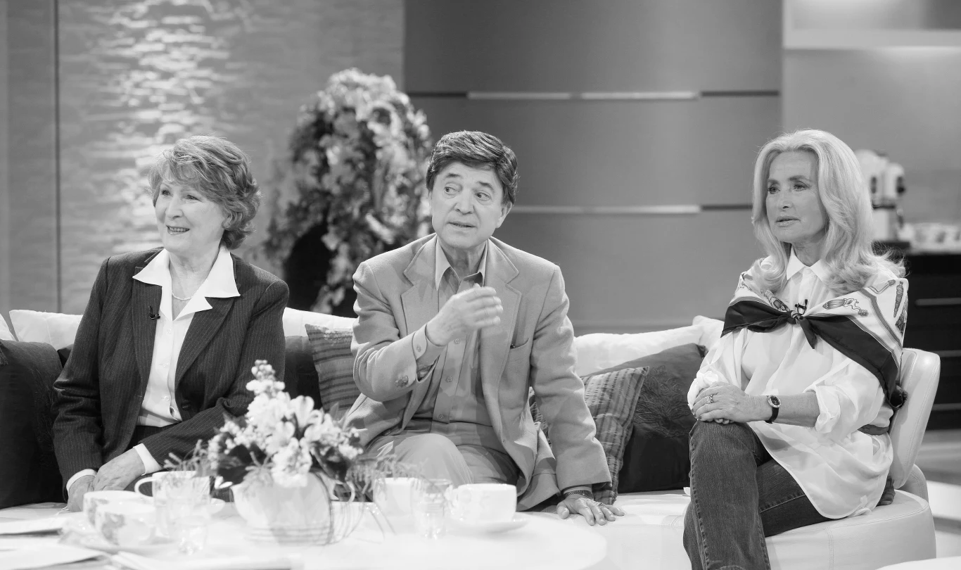 Irena Santor, Jerzy Połomski i Bogumiła Wander w "Pytaniu na śniadanie" w 2009 r. Irena Santor, Jerzy Połomski i Bogumiła Wander w "Pytaniu na śniadanie" w 2009 r.