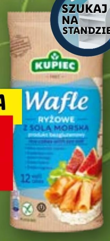 Kupiec Wafle ryżowe z solą morską 120 g