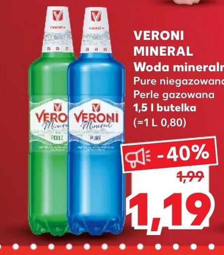 Veroni Mineral Perle Naturalna woda mineralna gazowana 1,5 l