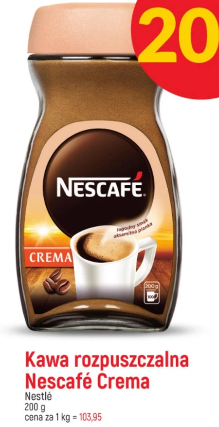 Nescafé Crema Kawa rozpuszczalna 200 g