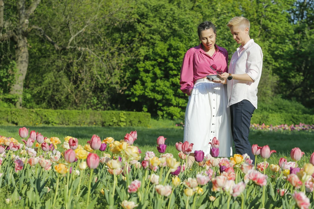 Krystyna Kamińska z żoną Agnieszką Krystyna Kamińska z żoną Agnieszką