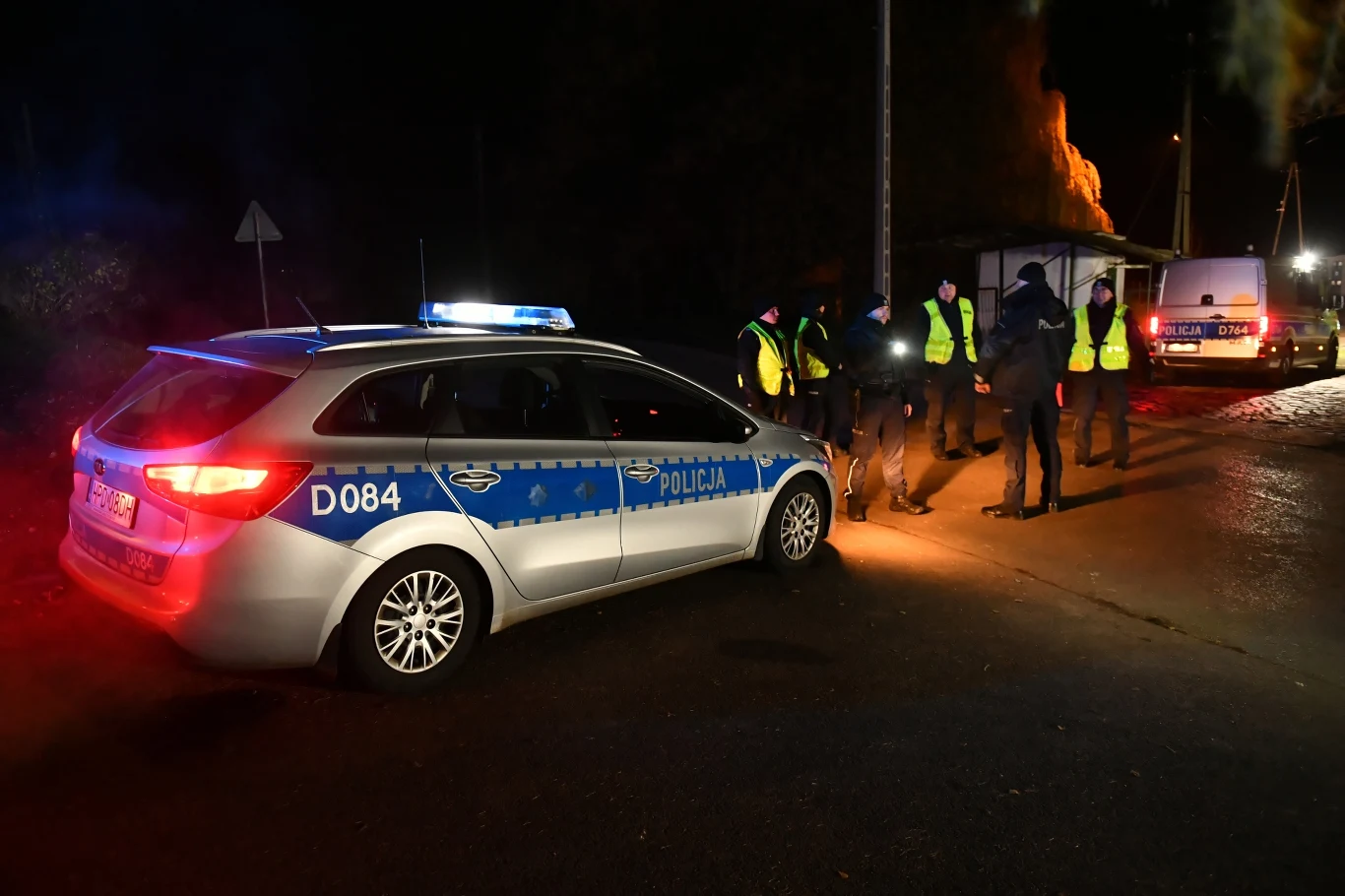 Przewodów. Służby na miejscu zdarzenia Przewodów. Służby na miejscu zdarzenia