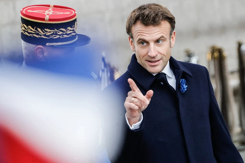 Prezydent Francji Emmanuel Macron