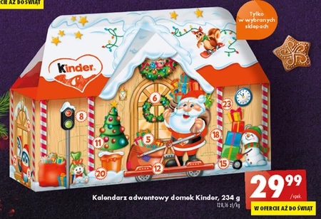 Kinder Kalendarz adwentowy 234 g (24 sztuki)