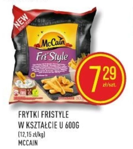 McCain Fri'Style Ekstra chrupiące frytki do dipowania 600 g