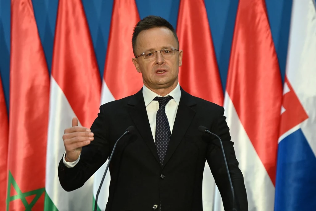 Węgierski minister spraw zagranicznych i handlu Peter Szijjarto