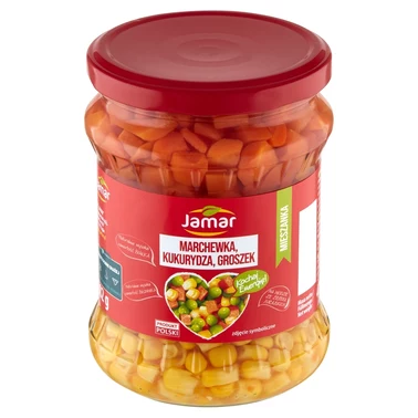 Jamar Mieszanka warzywna marchewka kukurydza groszek 470 g - 0