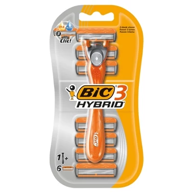 BiC 3 Hybrid Maszynka do golenia i 6 wymiennych wkładów - 0