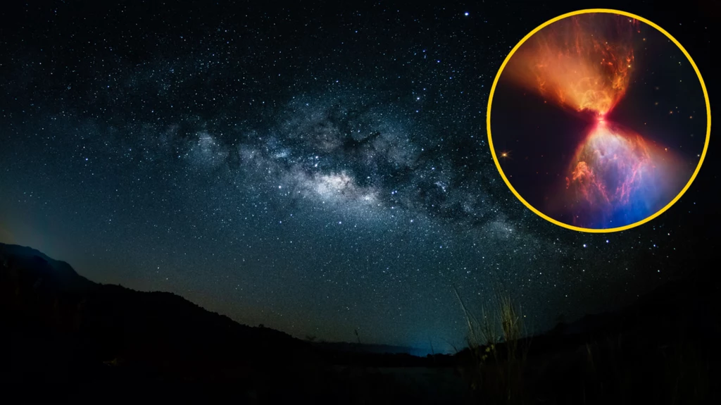 Ognista kosmiczna klepsydra - właśnie takie ciało niebieskie sfotografował Teleskop Kosmiczny Jamesa Webba