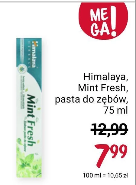 Himalaya Gum Expert Ziołowa pasta do zębów w żelu odświeżająca oddech Mint Fresh 75 ml