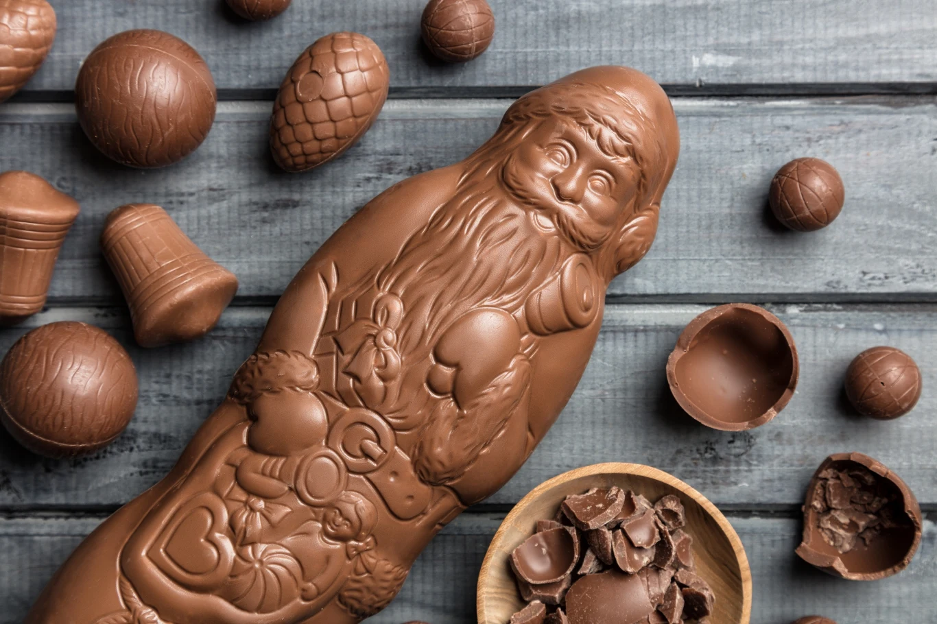Mikołaj z czekolady