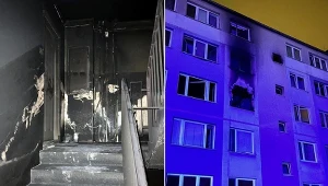 Do pożaru doszło w pięciokondygnacyjnym bloku