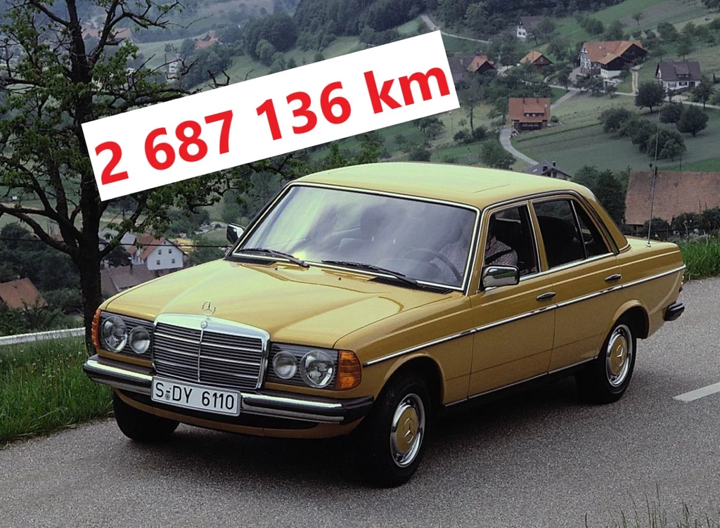 Mercedes W123 200D z 1977 roku to samochód z najwyższym zarejestrowanym w CEPiKu przebiegiem